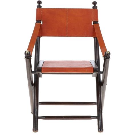 leather folding chair|Folding Leather Chair